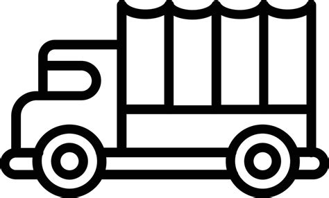 Military Truck Vector Line Icon 8898152 Vector Art At Vecteezy