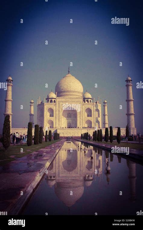 Taj Mahal reflection Stock Photo - Alamy