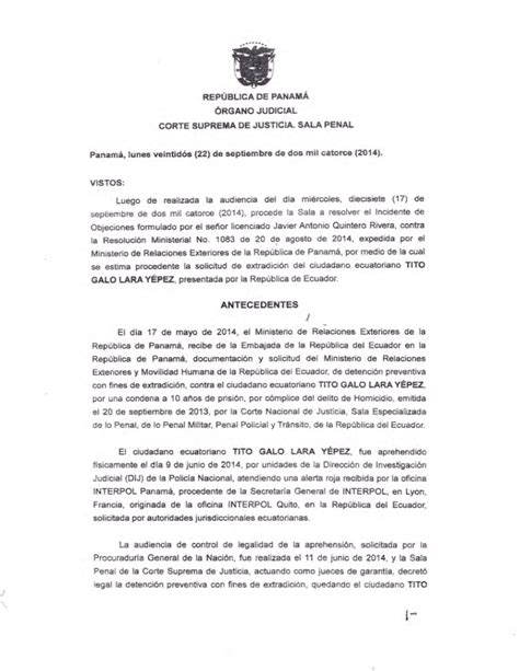 Fallo De La Corte Suprema De Justicia De