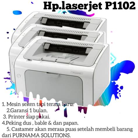 Printer Hp Laserjet P1102 Lazada Indonesia