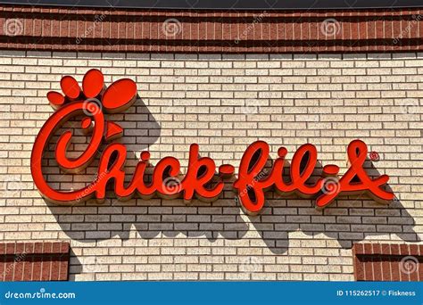 Chick-fil-a Logo and Restaurant Editorial Photography - Image of food, dinner: 115262517