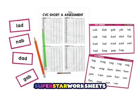 Phonics Assessment - Superstar Worksheets