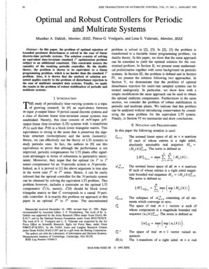 Fillable Online Dspace Mit Optimal And Robust Controllers For Periodic