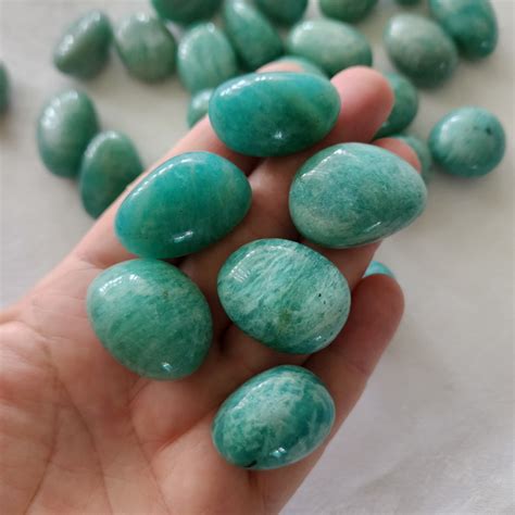 Amazonite A Tumble Stone Lovely Sunshine Crystals