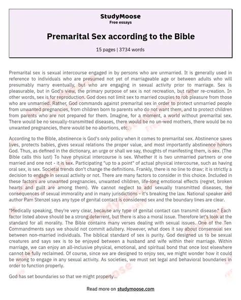 Emotional Effects Of Premarital Sex Telegraph