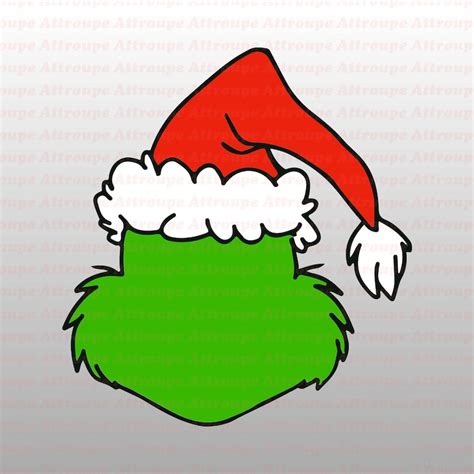 Face Grinch Dr Seuss Svg 6 Svg Dxf Cricut Silhouette Cut Etsy