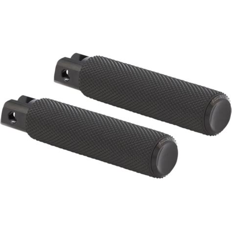 Arlen Ness Fusion Series Passenger Footpegs Knurled Black