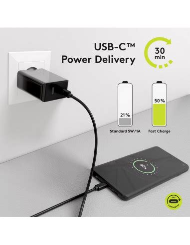 Podw Jna Szybka Adowarka Usb C Pd Power Delivery W Czarna