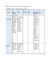Frameworks and Techniques for Developing Comprehension.docx - Frame ...