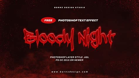 FREE Blood Text Effect Photoshop :: Behance