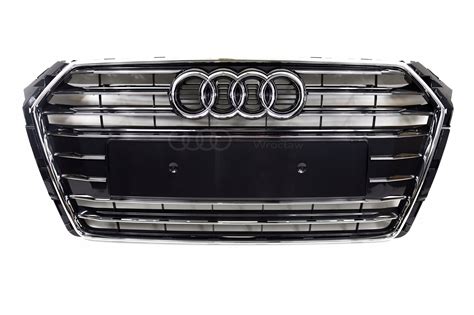 Atrapa Ch Odnicy Grill Czarny Audi A B Orygina W Abrn Za