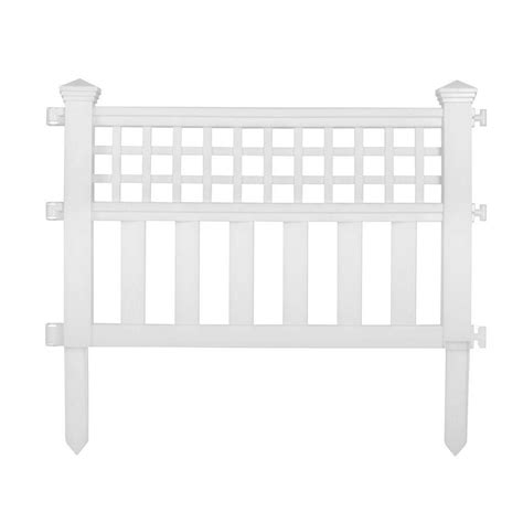 Suncast Grand View 14 In Resin Garden Fence Cplgvf24 The Home Depot