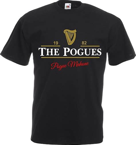 The Pogues Inspired T Shirt Guinness Irish Celtic Pogue Mahone St