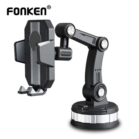 Fonken Degree Adjustable Rotating Bracket Suction Cup Phone Holder