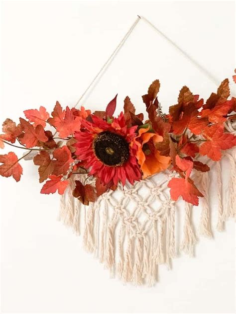 Easy Diy Fall Macrame Wall Hanging Joyful Derivatives