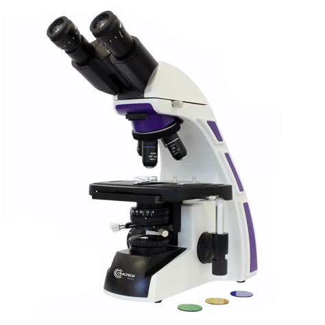 Microscopio Biologico Binocular Optica Finita Acromatico Contraste