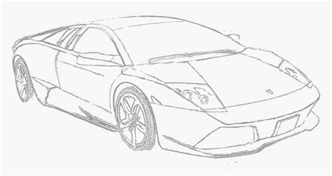 Transparent Clipart Lamborghini - Lamborghini Huracan Line Drawing, HD ...