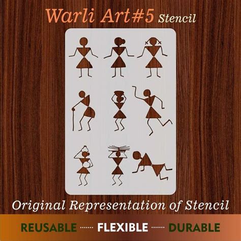 Wali Art Tribal Art Ancient Art Stencils For Wall Decoration Used