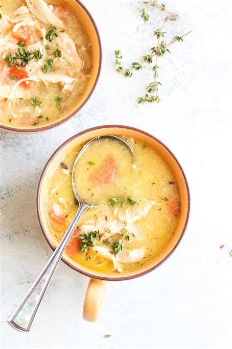 Instant Pot Chicken Cauliflower Rice Soup The Toasted Pine Nut