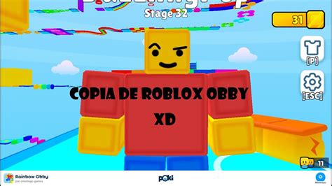 RAINBOW OBBY O Mejor Dicho Copia Barata De Roblox XD / POKI - YouTube