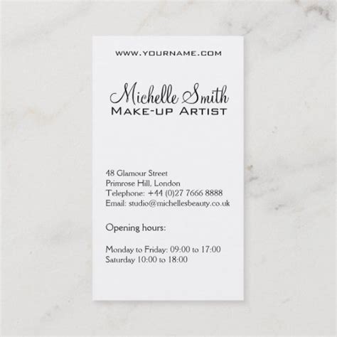 Watercolor Pink Lips Pattern Makeup Branding Business Card Zazzle