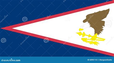 American Samoa flag stock vector. Illustration of bird - 6890110