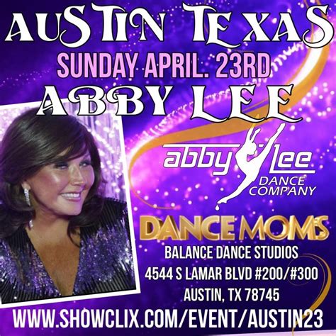 Tickets For Abby Lee In Austin Texas 423 In Austin From Abby Lee Dance Company