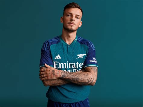 Ben White Adidas Arsenal FC Third Kit For 2023 24 Season