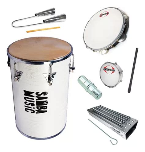 Kit Instrumentos Pagode Rebolo Preto Pandeiro Tamborim Ganz MercadoLivre