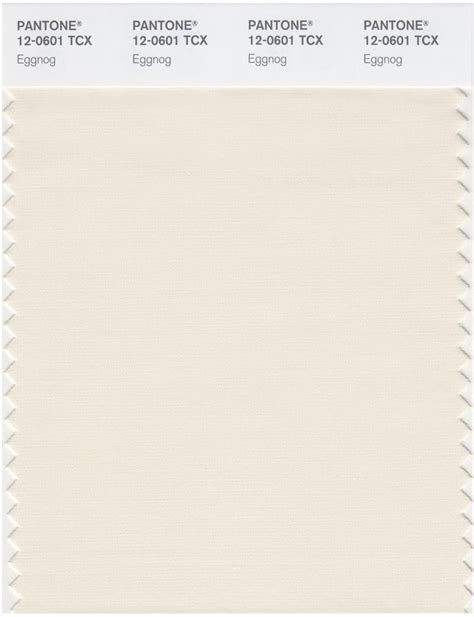 Pantone Smart 12 0601 Tcx Color Swatch Card Eggnog Magazine Cafe