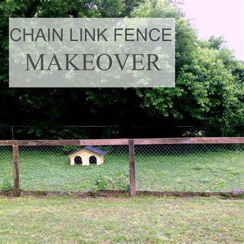 Upgrading a chain link fence | Chain link fence, Backyard fences, Fence