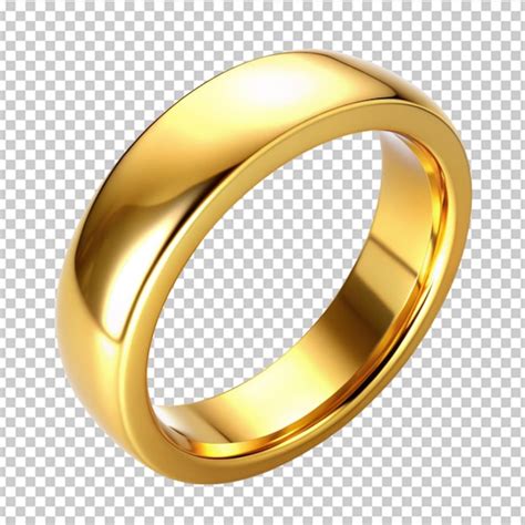 Premium PSD | Gold wedding ring