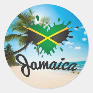 Jamaican Flag Stickers | Zazzle CA