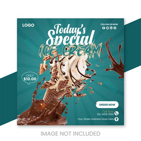 Special Ice Cream Social Media Post Design Behance