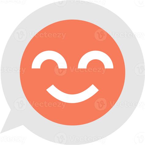 smiley face emoji on text box illustration in minimal style 14966878 PNG