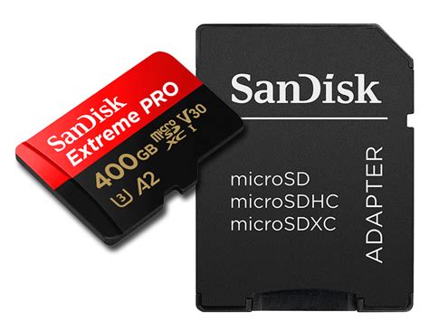 Speicherkarte Sandisk Extreme PRO 400 GB microSD für Drohnen