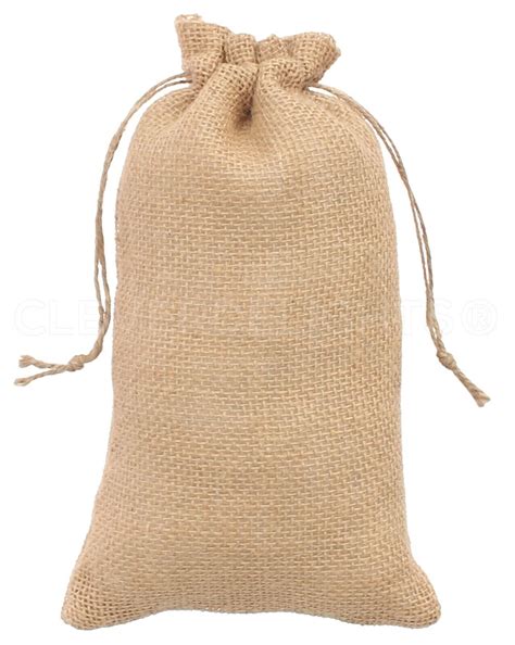 10 Burlap Bags With Natural Jute Drawstring 6 X 10 Sack Favor Bag 6x10 Ebay