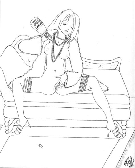 Champagne Girl By HoneyPossum Hentai Foundry