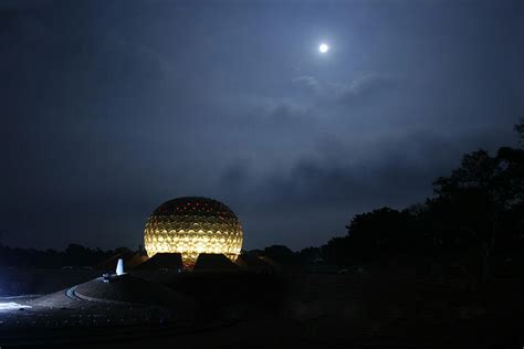 Matrimandir on a moonlit night Photograph by Arvind T Akki - Fine Art ...