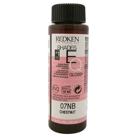 Redken Shades Eq Gloss 07nb Chestnut Equalizing Conditioning Color 2oz