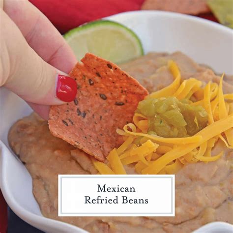 Mexican Refried Beans - Homemade Refried Beans Recipe