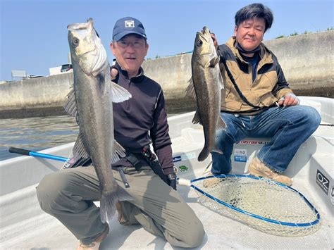 4月19日 20日 大阪湾チャーターボート釣り船ルアーでシーバスとか