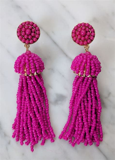 Taffy Beaded Tassel Earrings Beaded Tassels Beaded Tassel Earrings