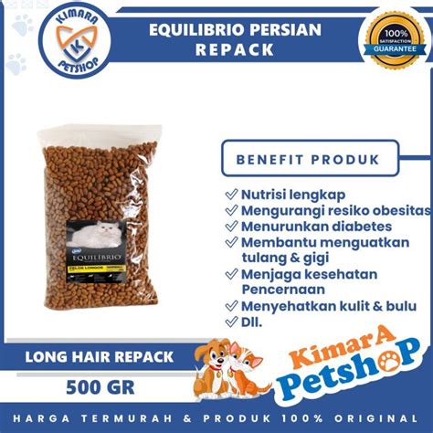 Jual Equilibrio Long Hair Repack Gr Pelos Longos Hair Ball Dry Food