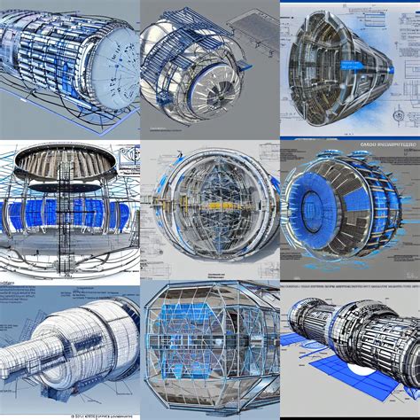 cad sketch and rendering of futuristic cern atlas | Stable Diffusion