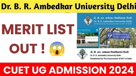 Dr Br Ambedkar University Delhi Cuet Ug Counselling 2024 Cut Off