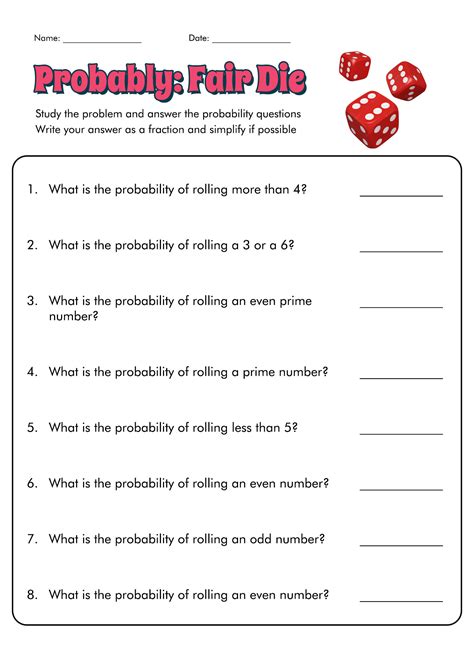 Probability Problems 7th Grade Worksheets