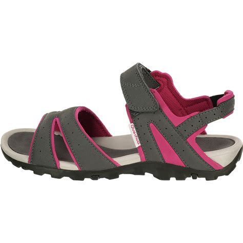 Nh 100 Hiking Sandals Women Cardinal Pink Quechua Decathlon