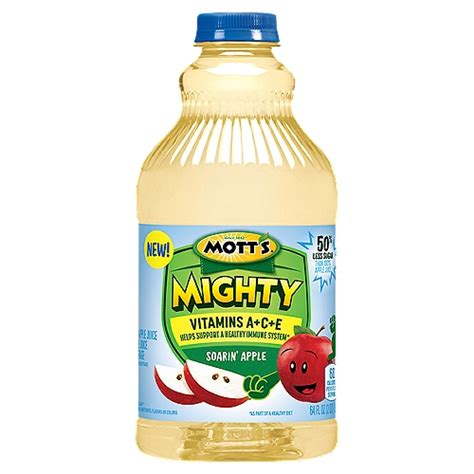 Motts Mighty Soarin Apple Juice Beverage 64 Fl Oz The Fresh Grocer