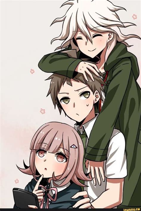 Nagito Komaeda Chiaki Nanami Hajime Hinata Danganronpa Riku114